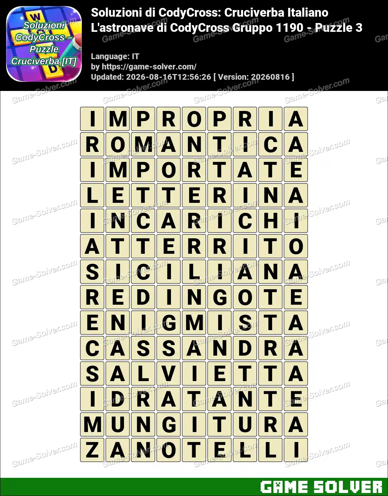 Soluzioni di CodyCross: Cruciverba Italiano L’astronave di CodyCross Gruppo 1190 – Puzzle 3